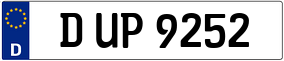 Truck License Plate